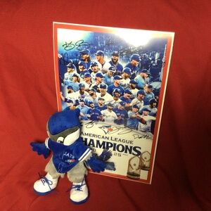 MLB TORONTO BLUEJAYS mascot and poster